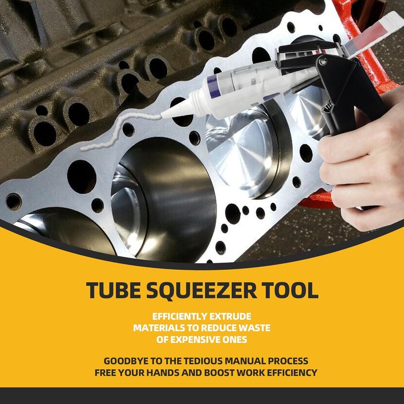 TENGBASE Silicone Extrusion Tool for RTV Tubes - 2.5" Industrial Dispenser, Easy-Grip Control, Maximizes Material Use & Reduces Waste - Image 5